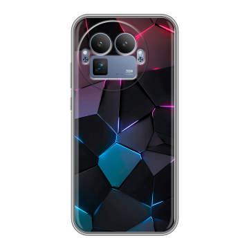 Силиконовый чехол на Realme GT8 Pro с принтом Геометрия неона Силиконовый чехол на Realme GT8 Pro с принтом Геометрия неона