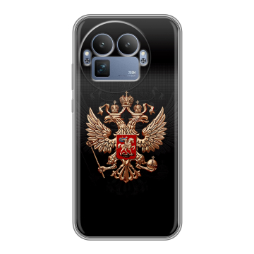 Силиконовый чехол на Realme GT8 Pro с принтом Герб России Силиконовый чехол на Realme GT8 Pro с принтом Герб России