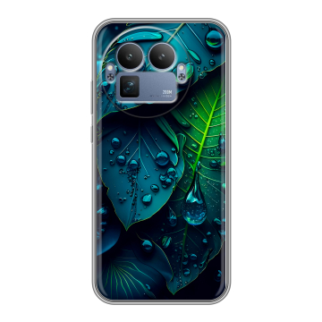 Силиконовый чехол на Realme GT8 Pro с принтом Листья Силиконовый чехол на Realme GT8 Pro с принтом Листья