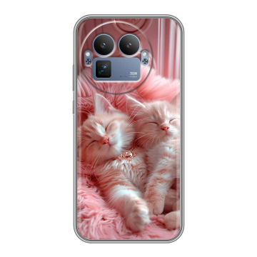 Силиконовый чехол на Realme GT8 Pro с принтом котята котики Силиконовый чехол на Realme GT8 Pro с принтом котята котики