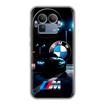 Силиконовый чехол на Realme GT8 Pro с принтом БМВ BMW Силиконовый чехол на Realme GT8 Pro с принтом БМВ BMW