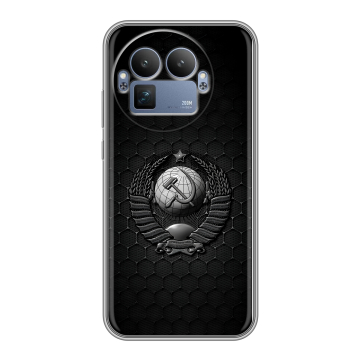 Силиконовый чехол на Realme GT8 Pro с принтом Герб Флаг СССР Силиконовый чехол на Realme GT8 Pro с принтом Герб Флаг СССР