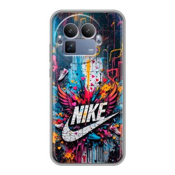 Силиконовый чехол на Realme GT8 Pro с принтом Nike Найк