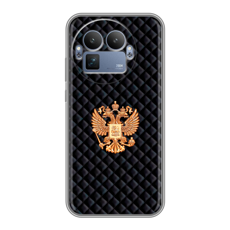 Силиконовый чехол на Realme GT8 Pro с принтом Герб России принт Силиконовый чехол на Realme GT8 Pro с принтом Герб России принт