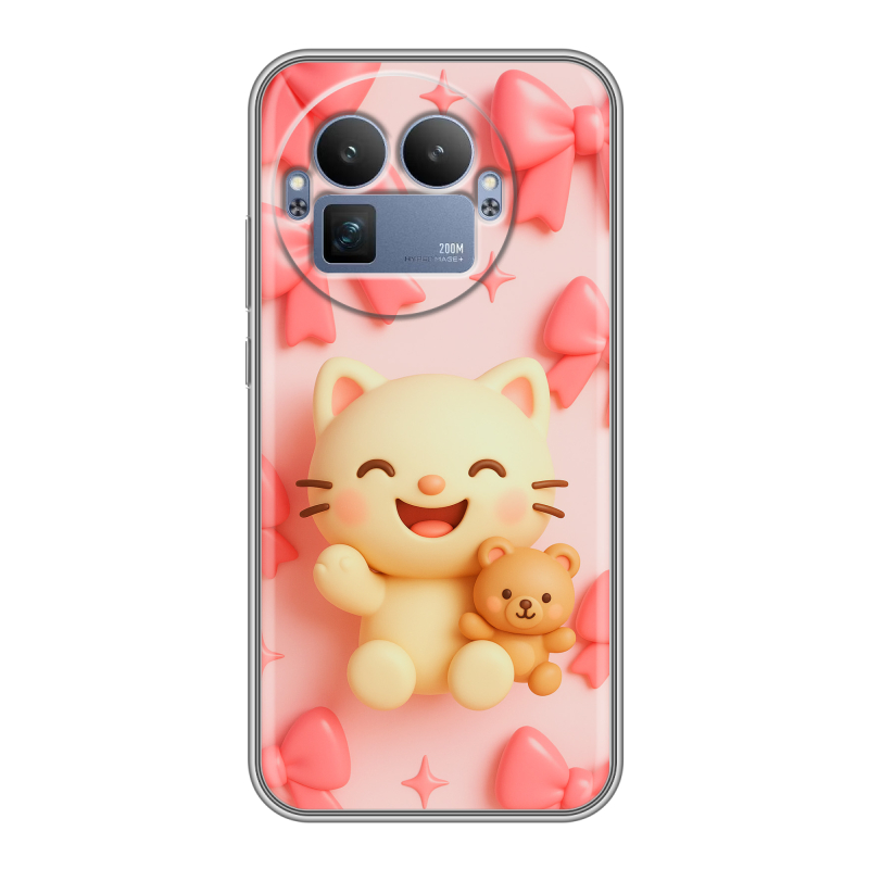 Силиконовый чехол на Realme GT8 Pro с принтом для девочек Силиконовый чехол на Realme GT8 Pro с принтом для девочек