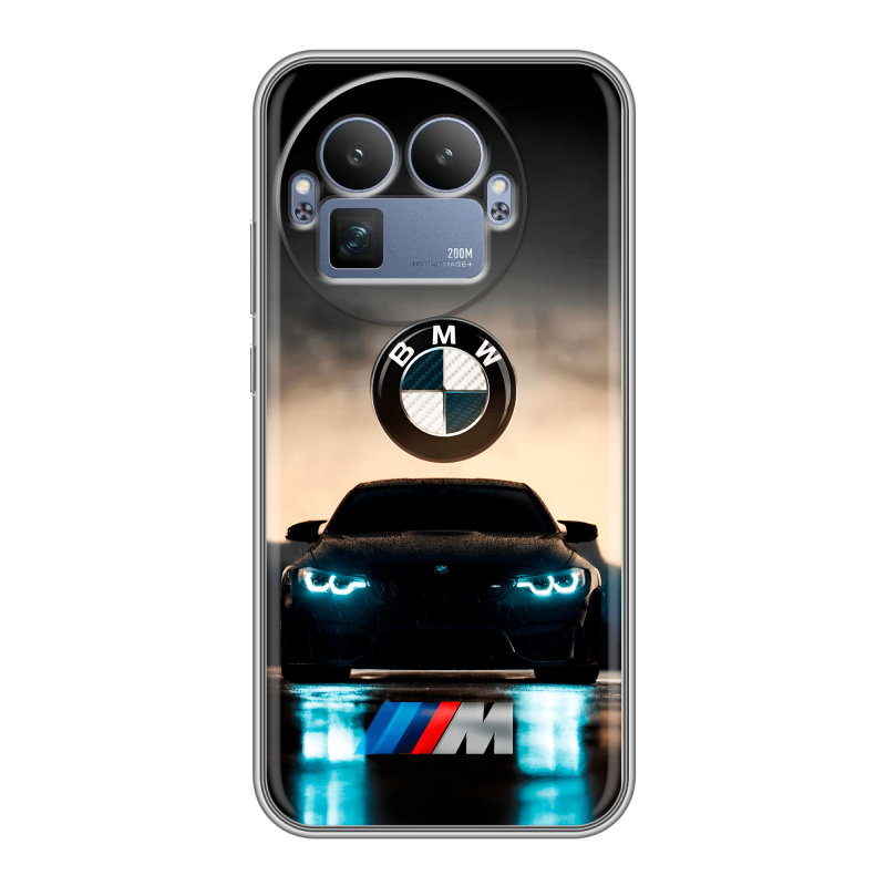 Силиконовый чехол на Realme GT8 Pro с принтом БМВ BMW Силиконовый чехол на Realme GT8 Pro с принтом БМВ BMW