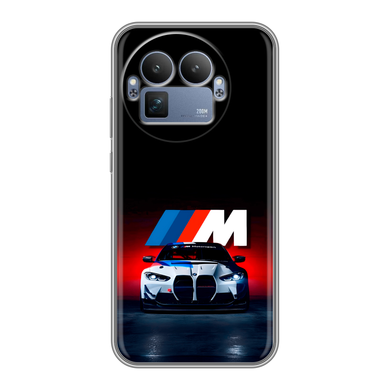 Силиконовый чехол на Realme GT8 Pro с принтом БМВ BMW Силиконовый чехол на Realme GT8 Pro с принтом БМВ BMW