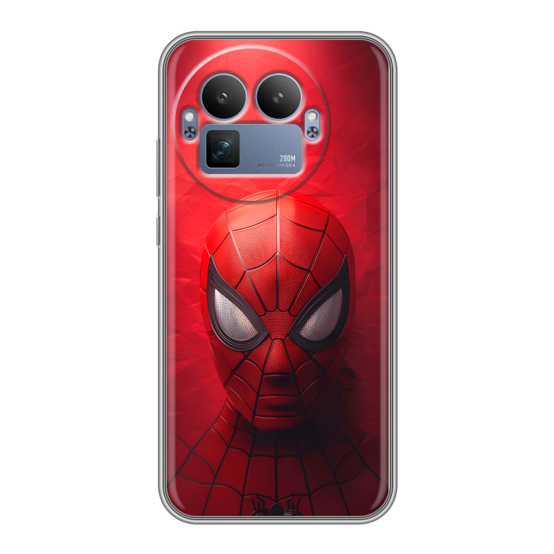 Силиконовый чехол на Realme GT8 Pro с принтом Spiderman Человек паук Силиконовый чехол на Realme GT8 Pro с принтом Spiderman Человек паук