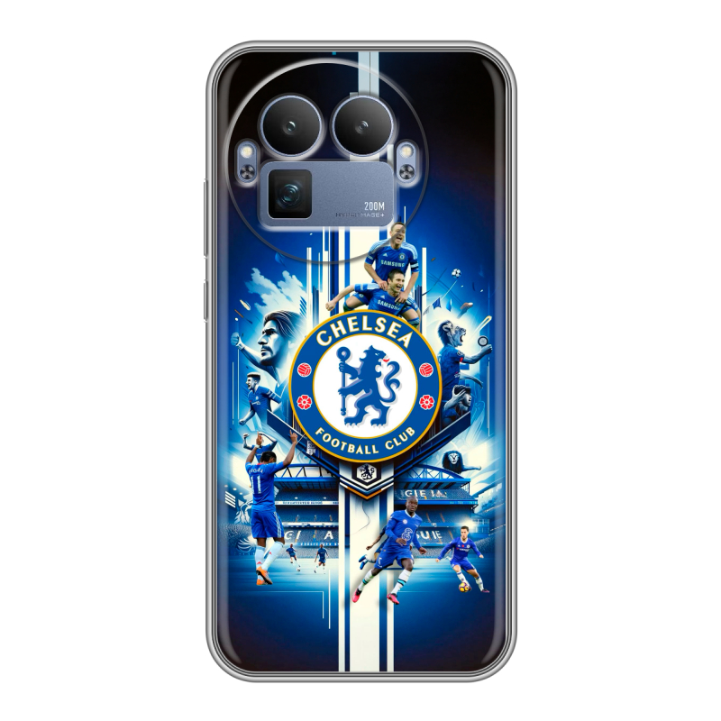 Силиконовый чехол на Realme GT8 Pro с принтом Chelsea Челси Силиконовый чехол на Realme GT8 Pro с принтом Chelsea Челси
