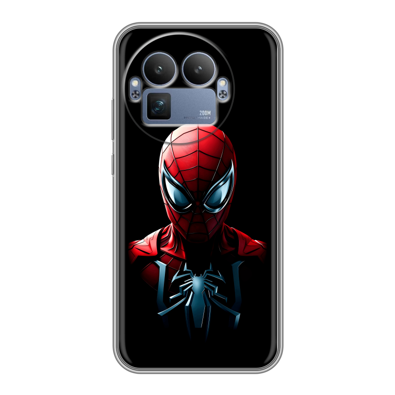 Силиконовый чехол на Realme GT8 Pro с принтом Spiderman Человек паук Силиконовый чехол на Realme GT8 Pro с принтом Spiderman Человек паук