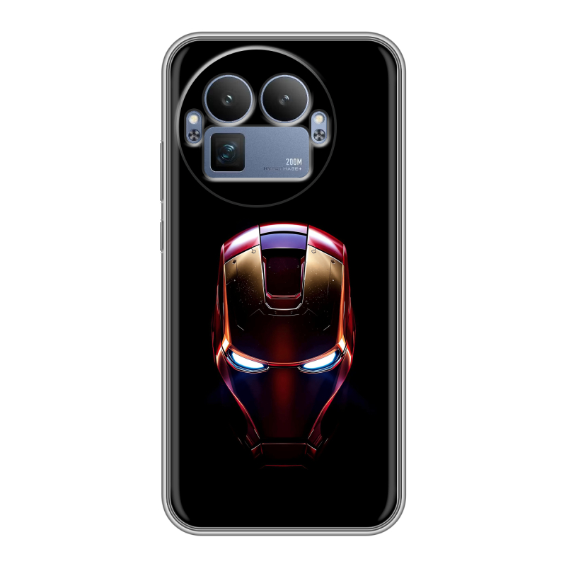 Силиконовый чехол на Realme GT8 Pro с принтом IronMan Железный человек Силиконовый чехол на Realme GT8 Pro с принтом IronMan Железный человек