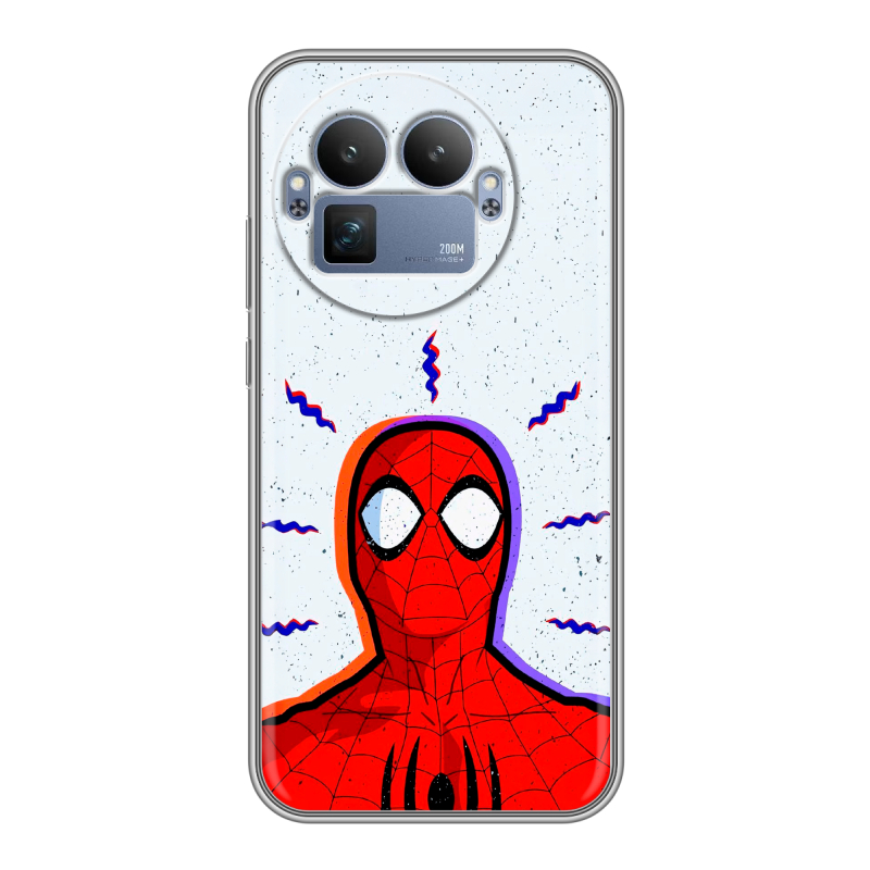 Силиконовый чехол на Realme GT8 Pro с принтом Spiderman Человек паук Силиконовый чехол на Realme GT8 Pro с принтом Spiderman Человек паук
