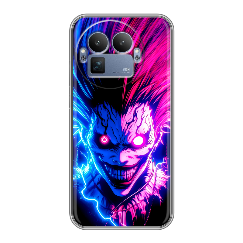 Силиконовый чехол на Realme GT8 Pro с принтом Death note Тетрадь смерти Силиконовый чехол на Realme GT8 Pro с принтом Death note Тетрадь смерти