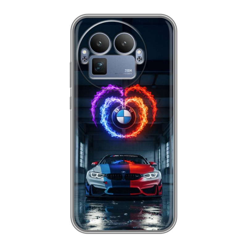 Силиконовый чехол на Realme GT8 Pro с принтом BMW БМВ Силиконовый чехол на Realme GT8 Pro с принтом BMW БМВ