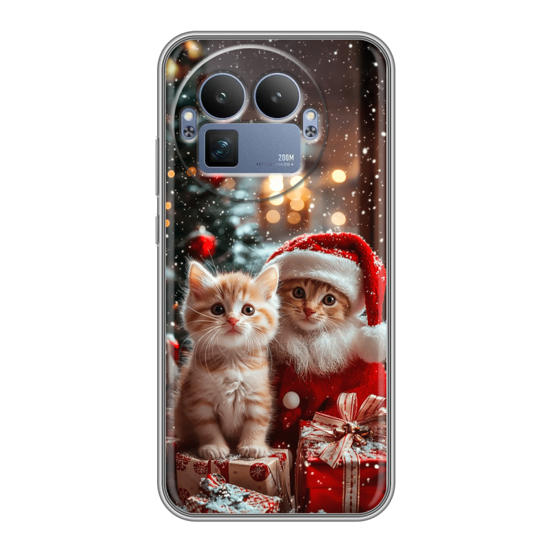 Силиконовый чехол на Realme GT8 Pro с принтом Новый год Силиконовый чехол на Realme GT8 Pro с принтом Новый год