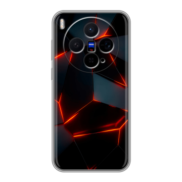 Силиконовый чехол на Vivo X300 с принтом Яркие абстракции
