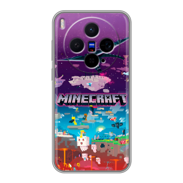 Силиконовый чехол на Vivo X300 с принтом Майнкрафт Minecraft Силиконовый чехол на Vivo X300 с принтом Майнкрафт Minecraft