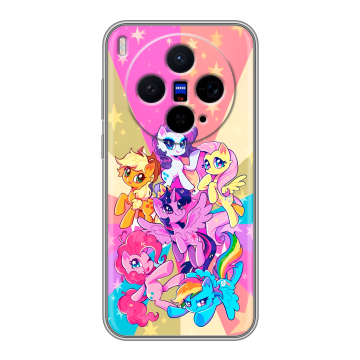 Силиконовый чехол на Vivo X300 с принтом My little pony Дружба чудо Силиконовый чехол на Vivo X300 с принтом My little pony Дружба чудо