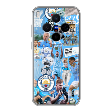 Силиконовый чехол на Vivo X300 с принтом Man City Манчестер Сити