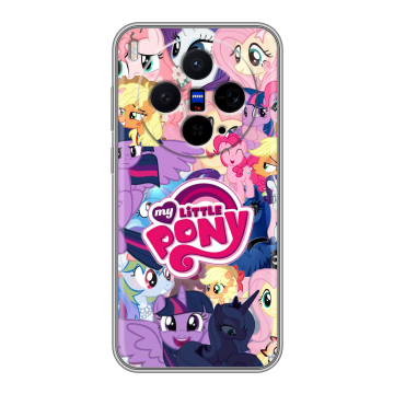 Силиконовый чехол на Vivo X300 с принтом My little pony Дружба чудо