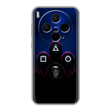 Силиконовый чехол на Vivo X300 с принтом Игра Кальмара