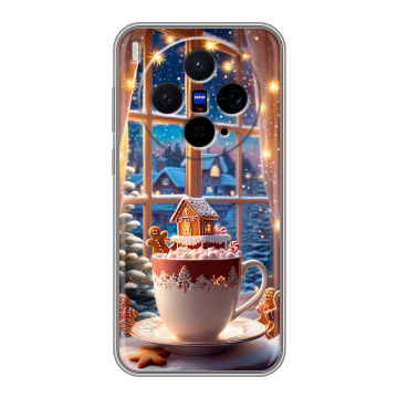 Силиконовый чехол на Vivo X300 с принтом Новый год