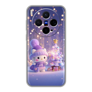 Силиконовый чехол на Vivo X300 с принтом Новый год