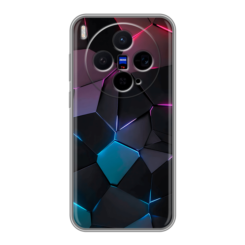 Силиконовый чехол на Vivo X300 с принтом Геометрия неона Силиконовый чехол на Vivo X300 с принтом Геометрия неона