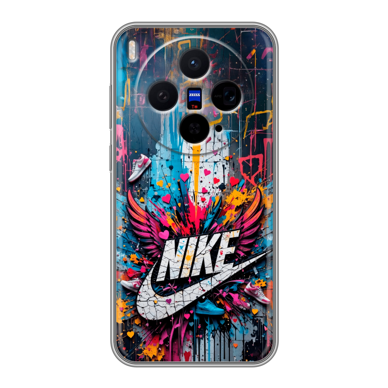 Силиконовый чехол на Vivo X300 с принтом Nike Найк Силиконовый чехол на Vivo X300 с принтом Nike Найк