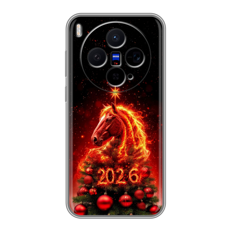 Силиконовый чехол на Vivo X300 с принтом Новый год Силиконовый чехол на Vivo X300 с принтом Новый год