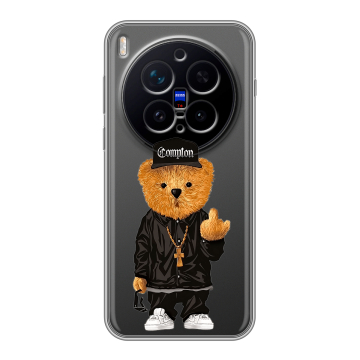 Силиконовый чехол на Vivo X300 Pro с принтом Плюшевый медведь