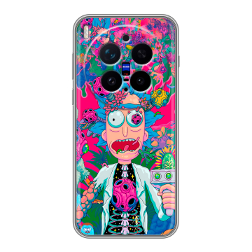Силиконовый чехол на Vivo X300 Pro с принтом Рик и Морти Rick Morty