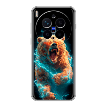 Силиконовый чехол на Vivo X300 Pro с принтом Медведь