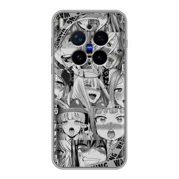 Силиконовый чехол на Vivo X300 Pro с принтом Ahegao Ахегао Аниме