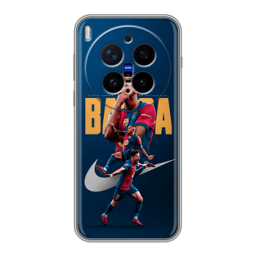 Силиконовый чехол на Vivo X300 Pro с принтом Барселона Barca Yamal 