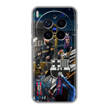 Силиконовый чехол на Vivo X300 Pro с принтом Messi Barcelona