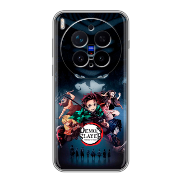 Силиконовый чехол на Vivo X300 Pro с принтом Demon Slayer Клинок рассекающий демонов