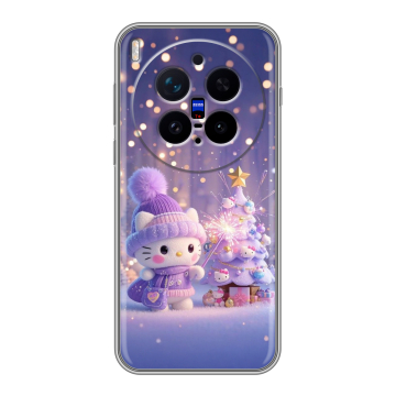 Силиконовый чехол на Vivo X300 Pro с принтом Новый год