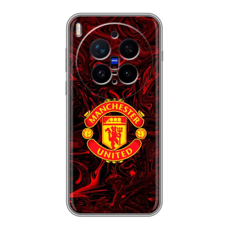 Силиконовый чехол на Vivo X300 Pro с принтом Manchester United Силиконовый чехол на Vivo X300 Pro с принтом Manchester United