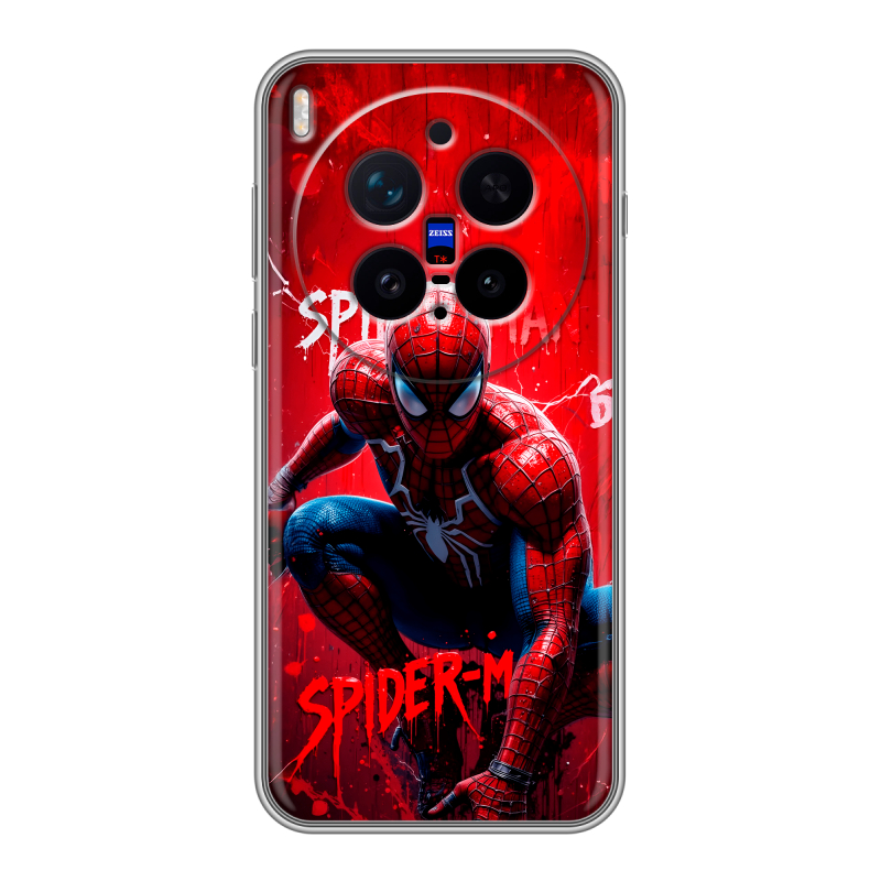Силиконовый чехол на Vivo X300 Pro с принтом Spiderman Человек паук Силиконовый чехол на Vivo X300 Pro с принтом Spiderman Человек паук