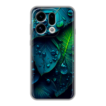 Силиконовый чехол на OPPO Find X9 с принтом Листья