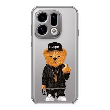 Силиконовый чехол на OPPO Find X9 с принтом Мишка