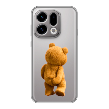 Силиконовый чехол на OPPO Find X9 с принтом Медведь Силиконовый чехол на OPPO Find X9 с принтом Медведь