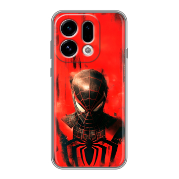 Силиконовый чехол на OPPO Find X9 с принтом человек паук spiderman Силиконовый чехол на OPPO Find X9 с принтом человек паук spiderman