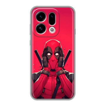 Силиконовый чехол на OPPO Find X9 с принтом Дедпул Deadpool