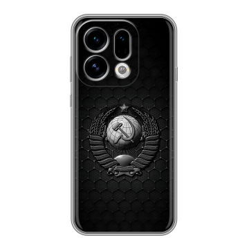 Силиконовый чехол на OPPO Find X9 с принтом Герб Флаг СССР Силиконовый чехол на OPPO Find X9 с принтом Герб Флаг СССР
