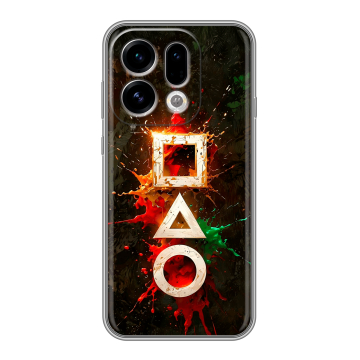 Силиконовый чехол на OPPO Find X9 с принтом Squid Game Игра кальмара