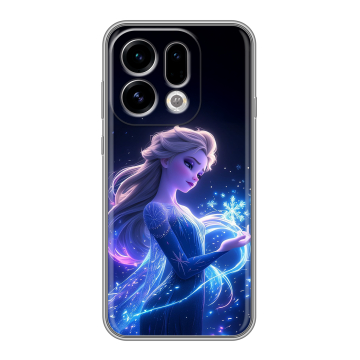 Силиконовый чехол на OPPO Find X9 с принтом Холодное сердце Frozen