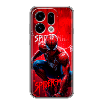 Силиконовый чехол на OPPO Find X9 с принтом Spiderman Человек паук