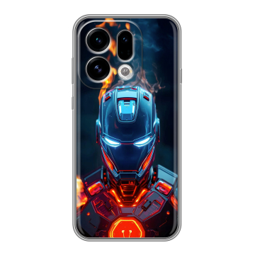 Силиконовый чехол на OPPO Find X9 с принтом IronMan Железный человек
